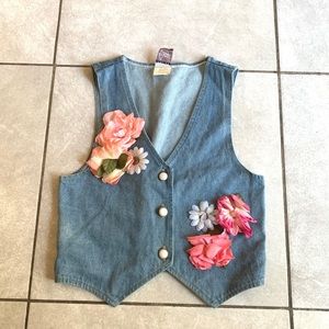 Great Escape Vintage Floral Vest Size M